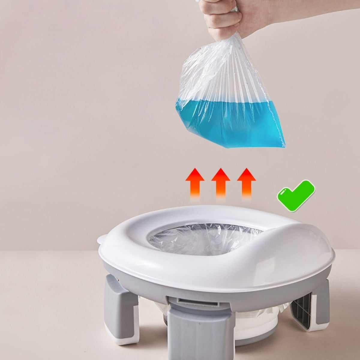 Toddler Travel Potty Foldable Lightweight Seat Attachment