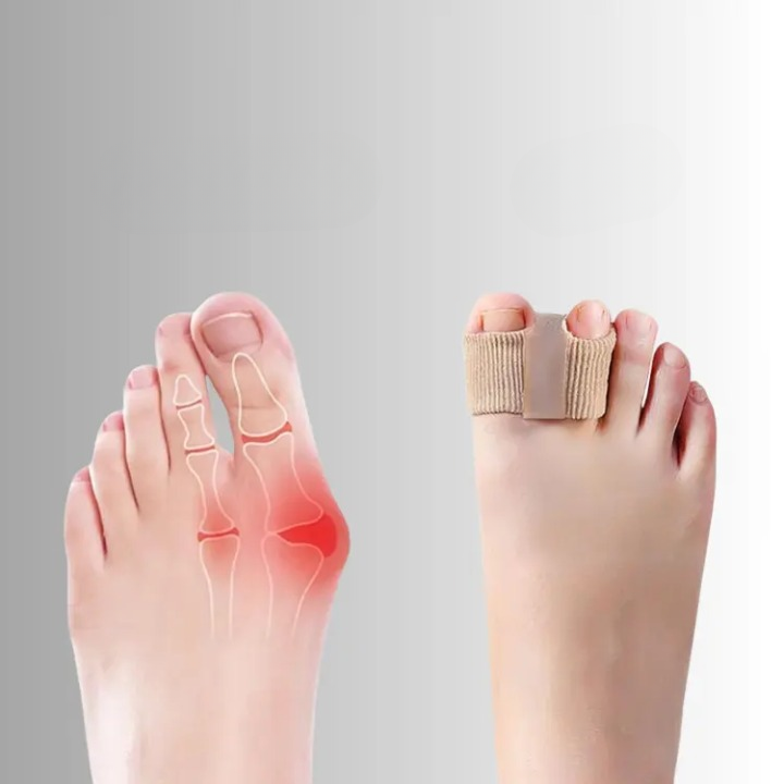 Toe Aligner Silicone Gel Washable Set of Two Pairs