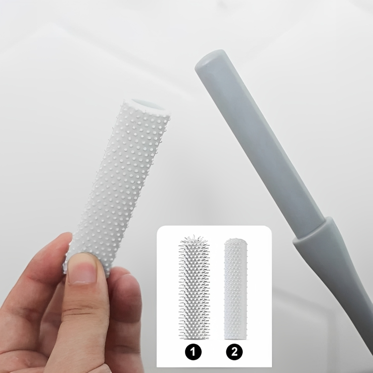 Toe Cleaner Brush Ergonomic Handle & Soft Silicone Bristles