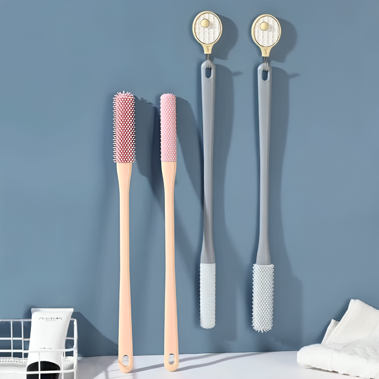 Toe Cleaner Brush Ergonomic Handle & Soft Silicone Bristles