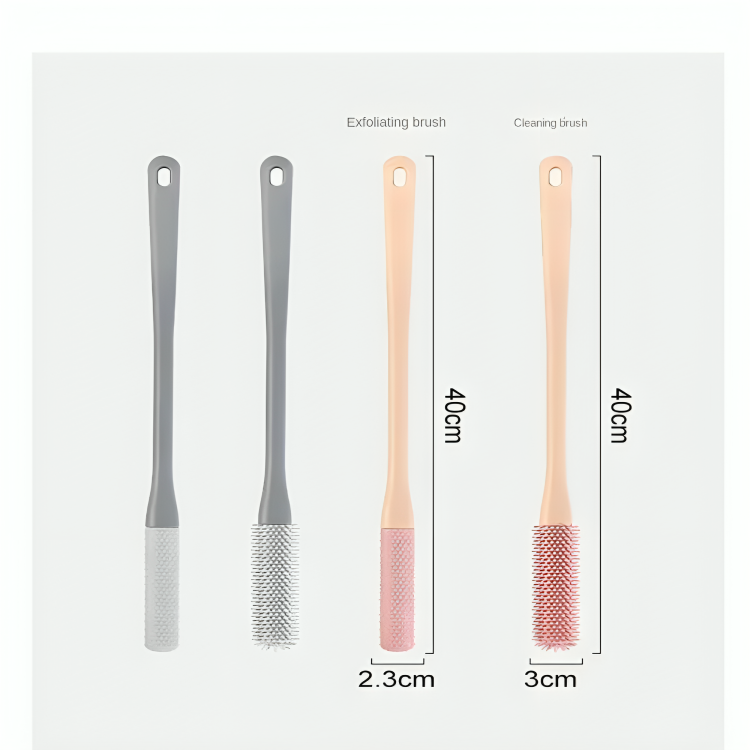 Toe Cleaner Brush Ergonomic Handle & Soft Silicone Bristles