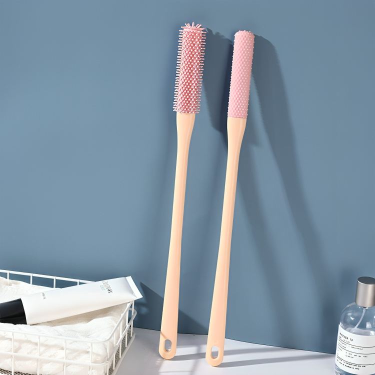 Toe Cleaner Brush Ergonomic Handle & Soft Silicone Bristles