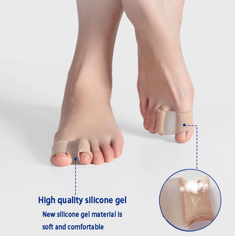 Toe Protection Pads Skin-Colored Silicone Set of 4