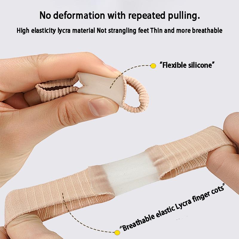 Toe Protection Pads Skin-Colored Silicone Set of 4