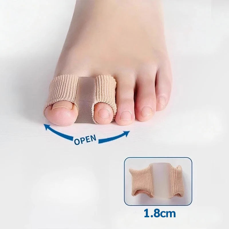 Toe Separator Set Thin Breathable Textile & Silicone