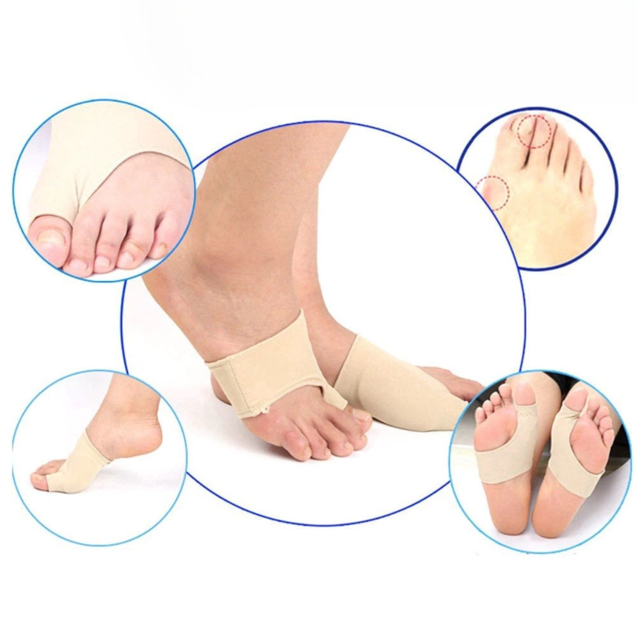 Toe Separators Soft Silicone Low-Profile Fits In Shoes