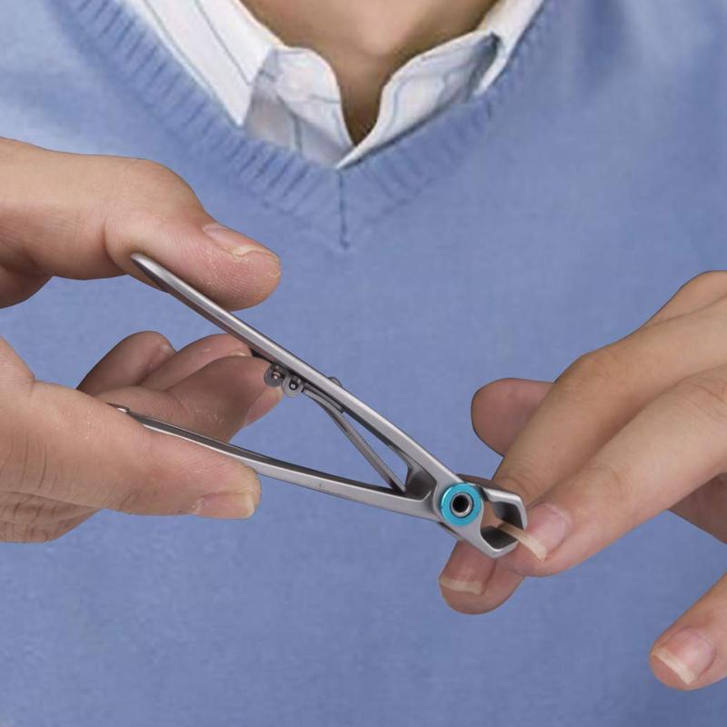 Toenail Clipper Reinforced Grip Curved Stainless Steel 15mm Opening