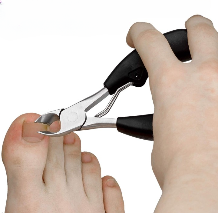 Toenail Scissors Curved Precision Stainless Steel Non-Slip Handles