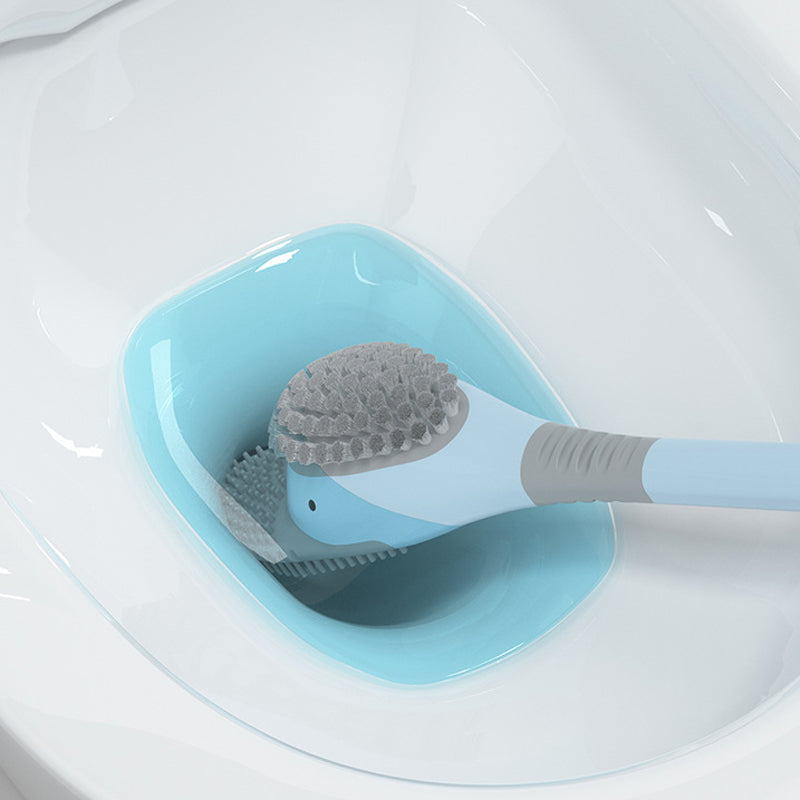 Toilet Brush 360° Soft TPR Head Non-Slip Handle