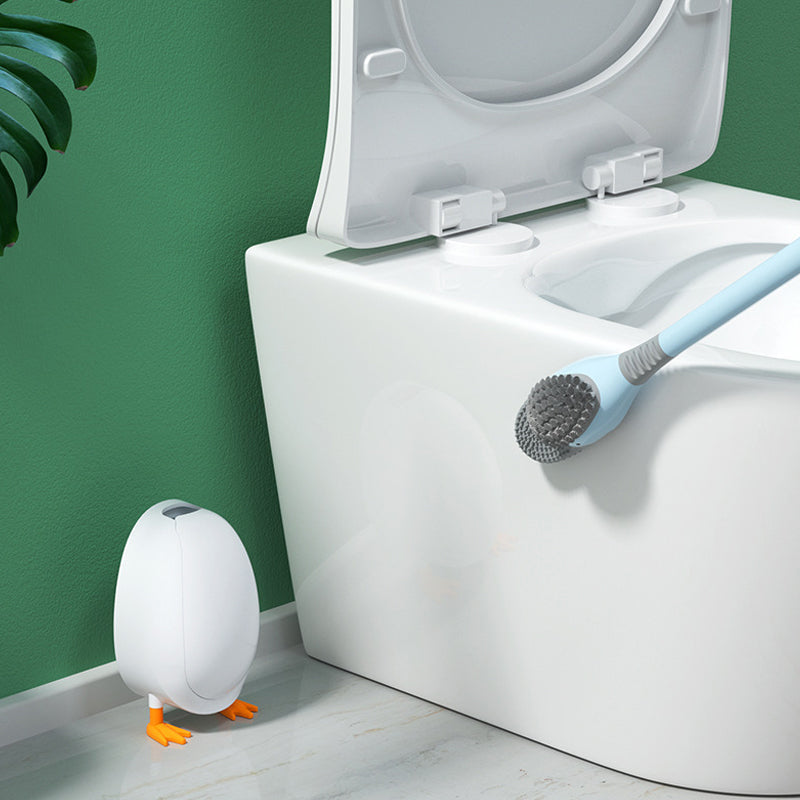 Toilet Brush 360° Soft TPR Head Non-Slip Handle
