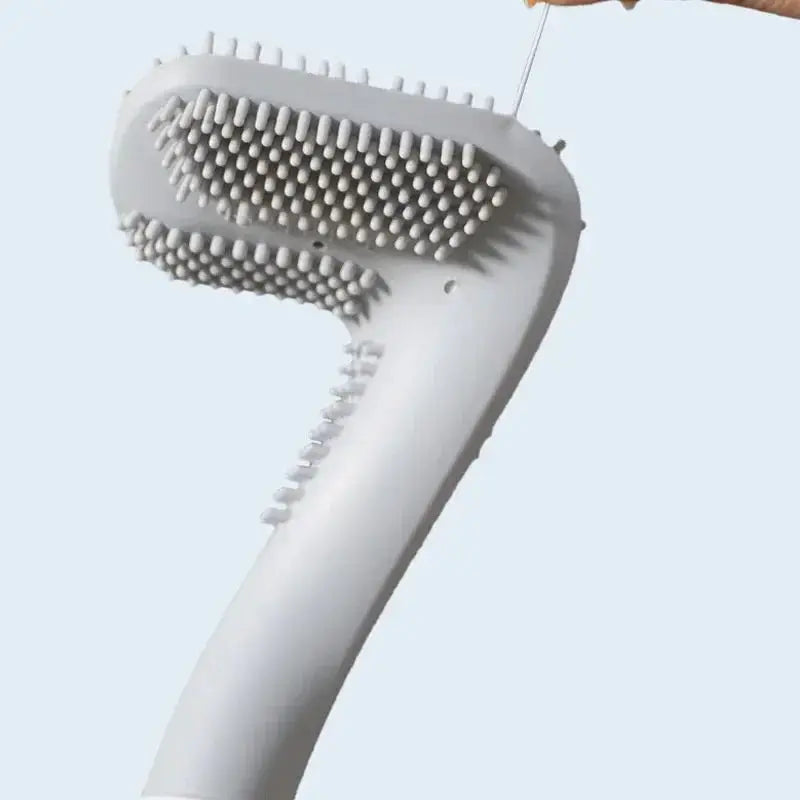 Toilet Brush Antibacterial Silicone Tool-Free Wall-Mount 36cm