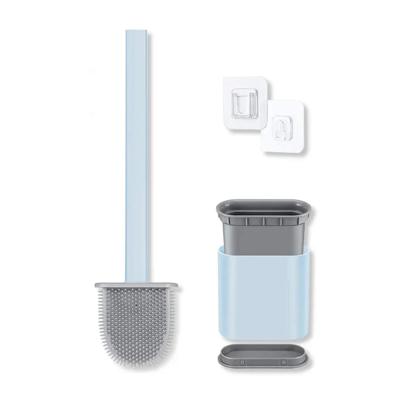 Toilet Brush D-Shaped Silicone Ventilated Holder