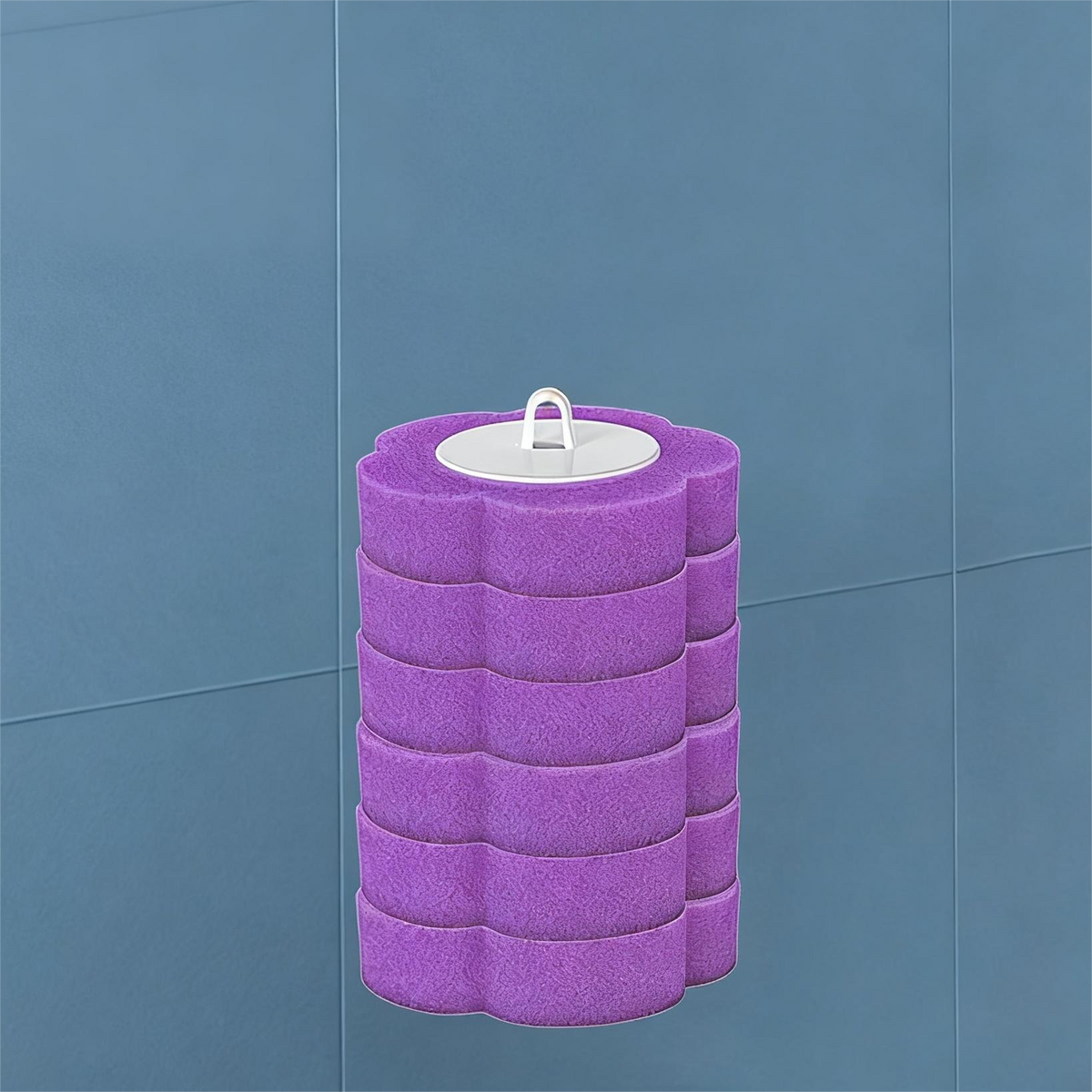 Toilet Brush Disposable Heads Antibacterial Coating & Wall Mount