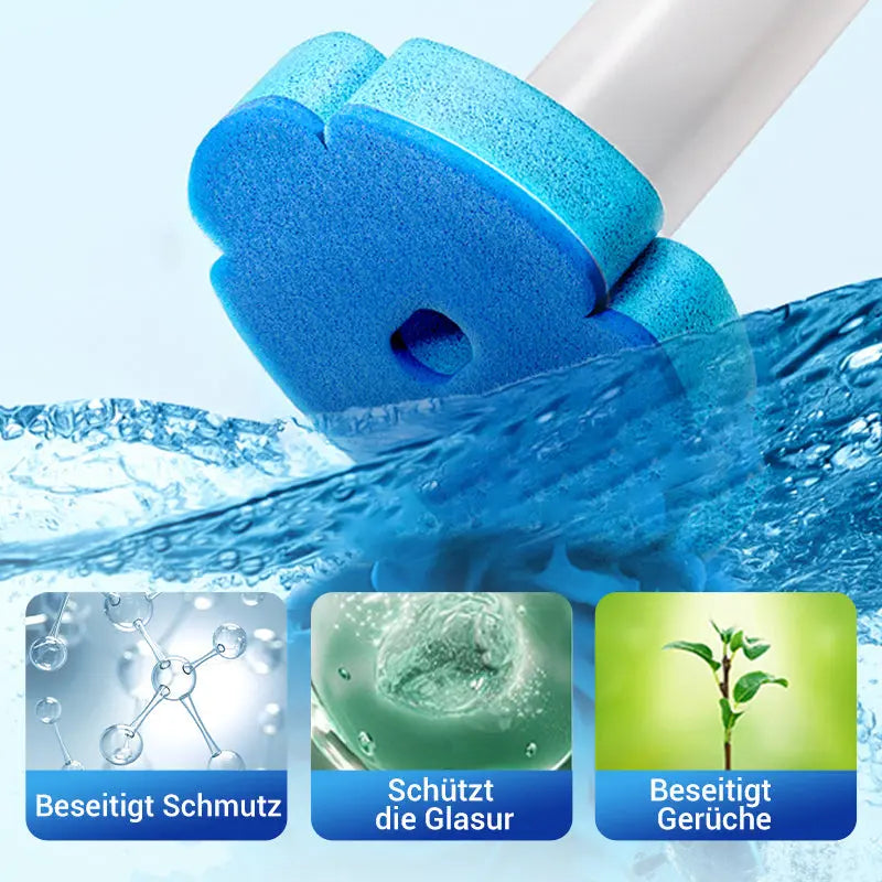 Toilet Brush Disposable Sponge Heads & Holder Set of 18