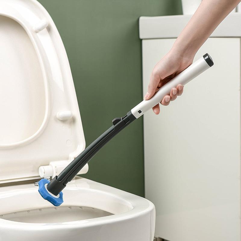 Toilet Brush Hygienic Disposable Sponge Heads 8 Refills