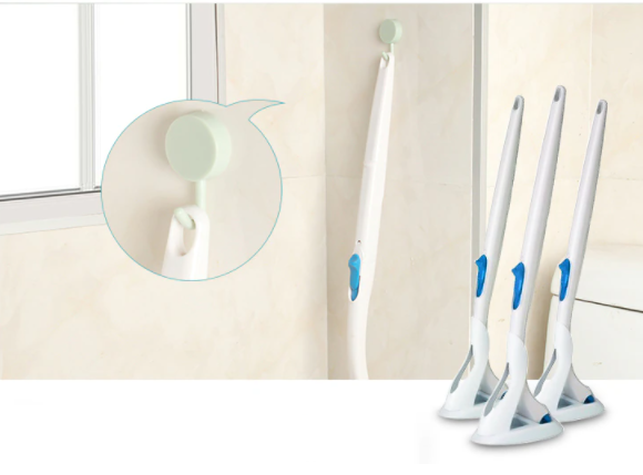 Toilet Brush Replaceable Fleece Pads Chemical-Free