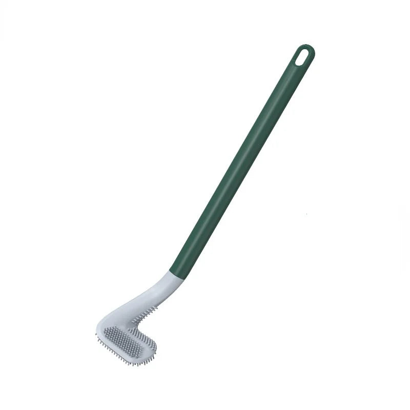 Toilet Brush Triangular TPR Bristles Drill-Free Mount