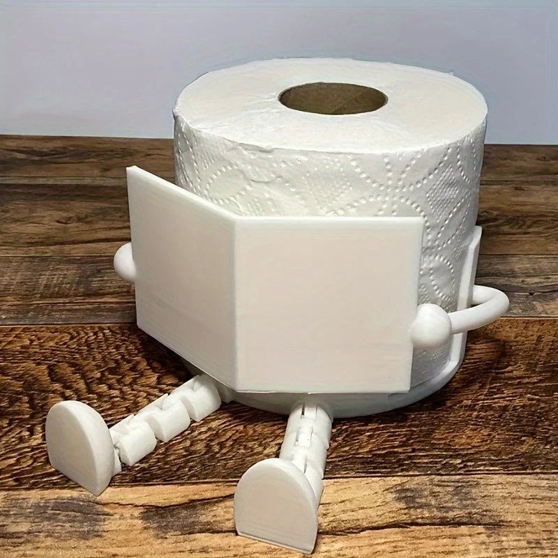 Toilet Paper Holder Adjustable Resin Arm & Universal Fit