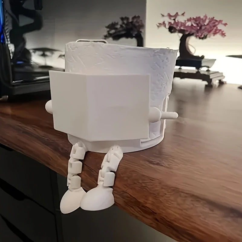 Toilet Paper Holder Adjustable Resin Arm & Universal Fit