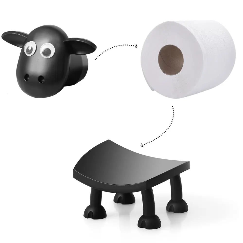 Toilet Paper Holder Sheep-Shaped Freestanding 3D-Printed