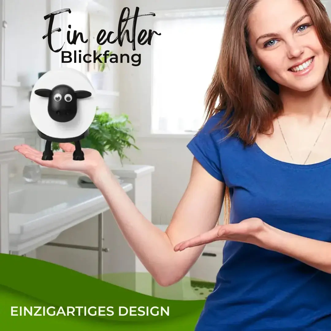 Toilet Paper Holder Sheep-Shaped Freestanding 3D-Printed