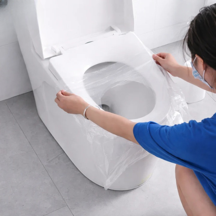 Toilet Seat Covers Double-Layer Biodegradable Pack of 50
