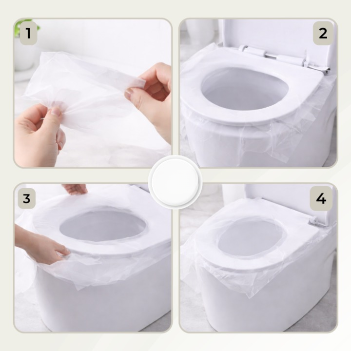 Toilet Seat Covers Double-Layer Non-Slip Biodegradable