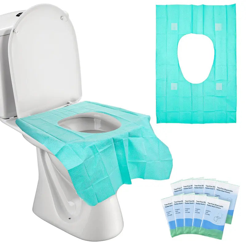 Toilet Seat Covers Extra-Large Double-Layer Waterproof 100 Pack