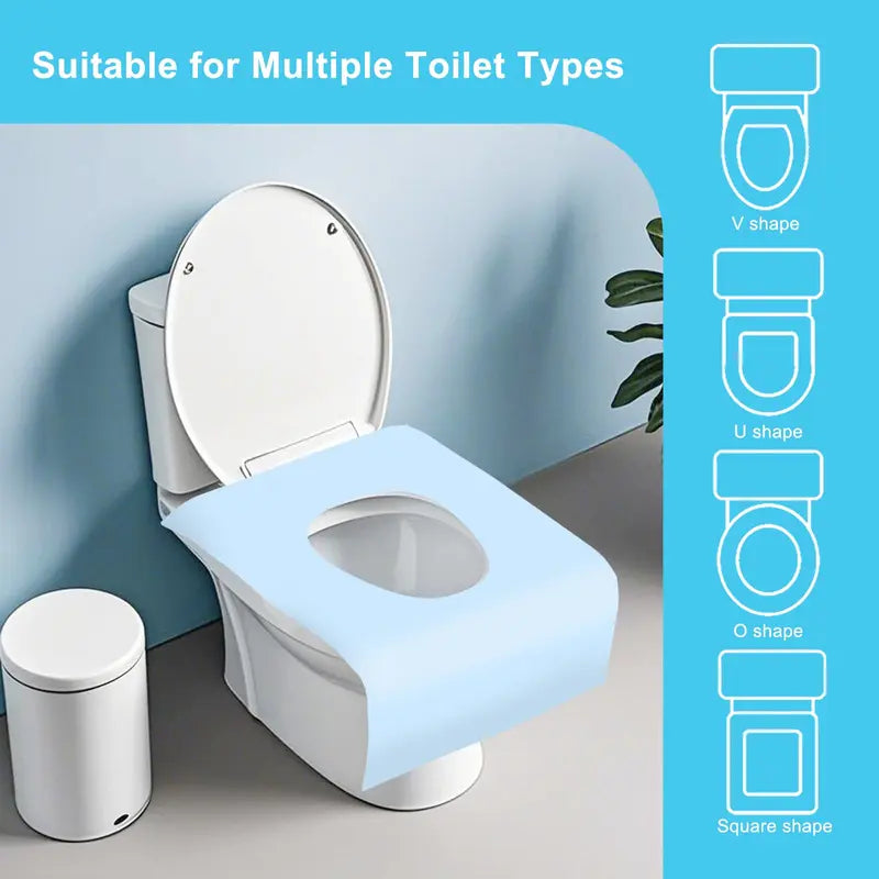 Toilet Seat Covers Extra-Large Double-Layer Waterproof 100 Pack