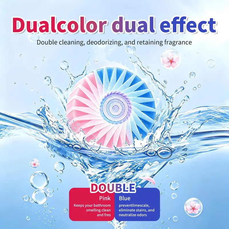 Toilet Tank Cleaner Tablet Dual-Action Water-Soluble Film Phosphate-Free Septic-Safe