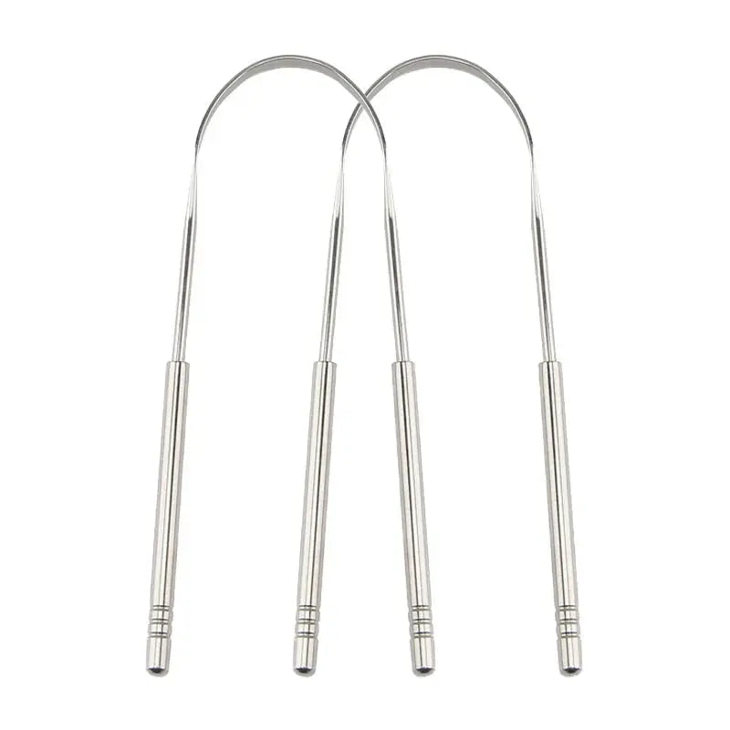 Tongue Scraper Stainless Steel Curved Blade Rust-Resistant