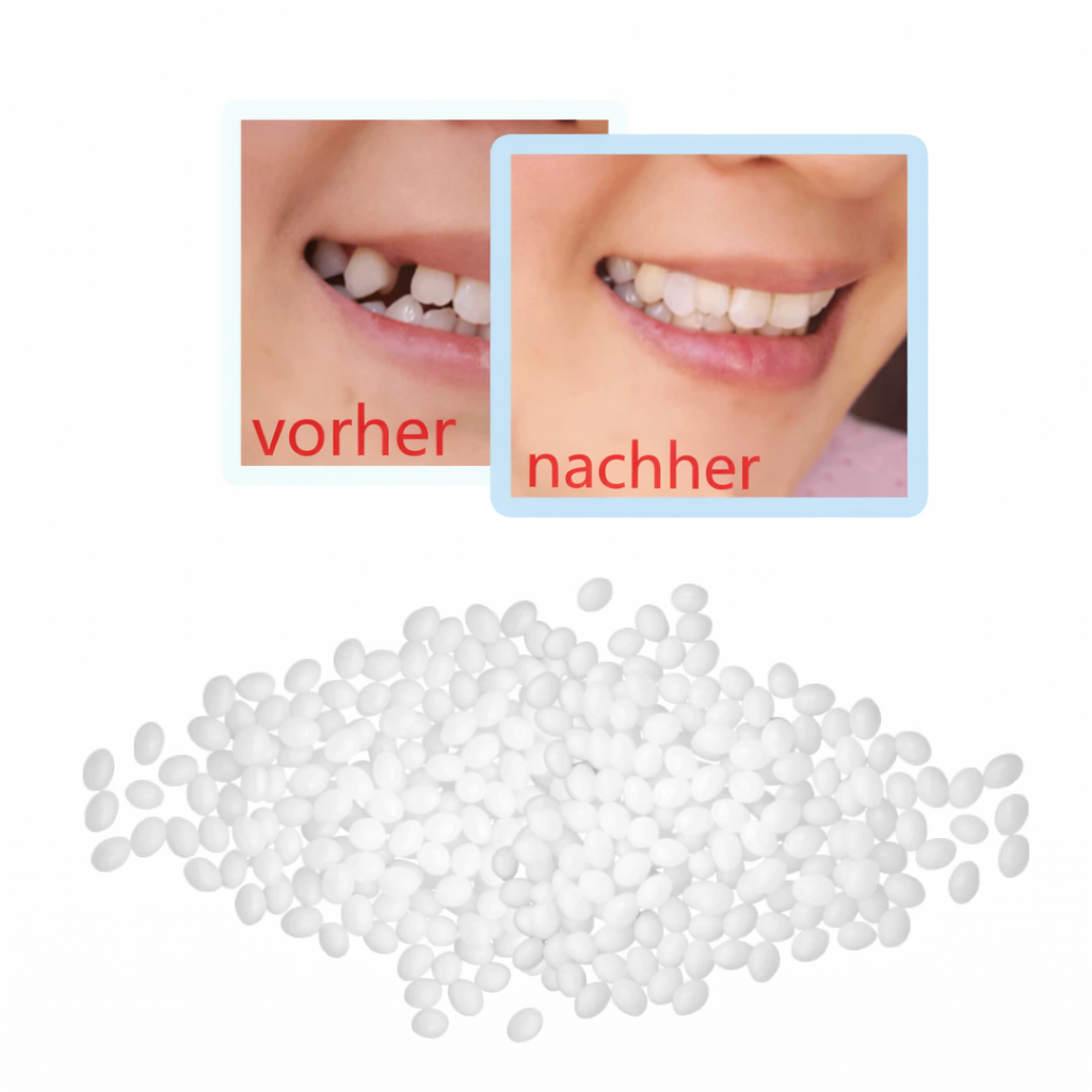 Tooth Repair Kit Moldable Granulate Reusable Natural-Looking Finish