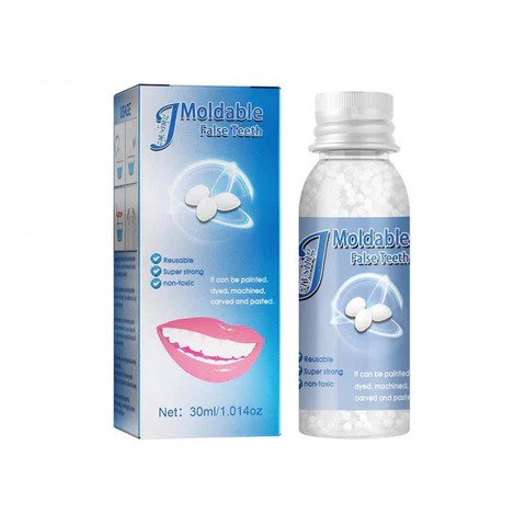 Tooth Repair Kit Moldable Granulate Reusable Natural-Looking Finish