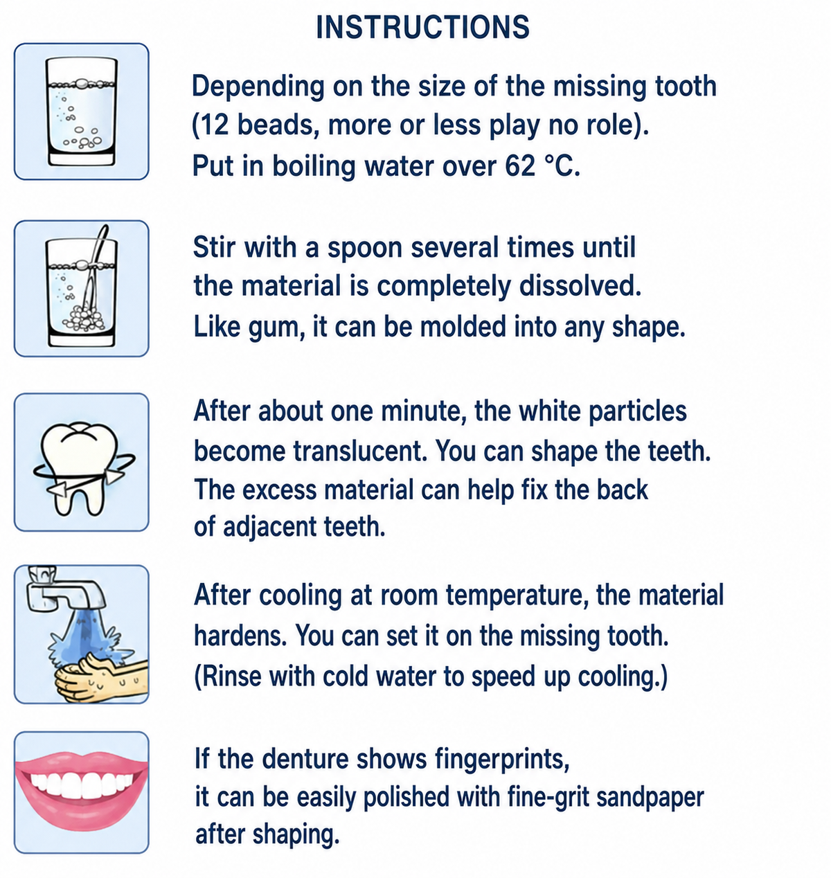 Tooth Repair Kit Natural Tooth Color Instant Fill