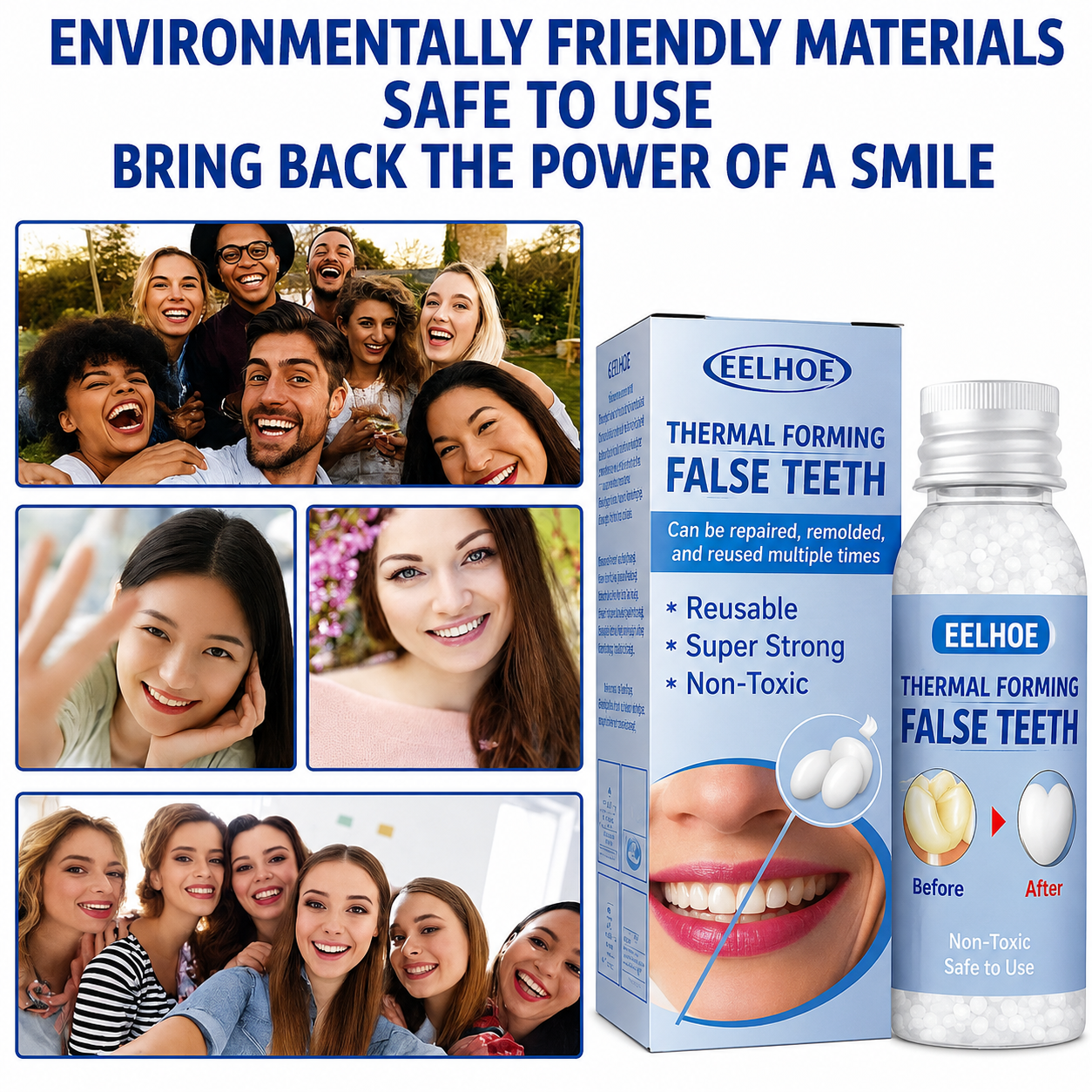 Tooth Repair Kit Natural Tooth Color Instant Fill