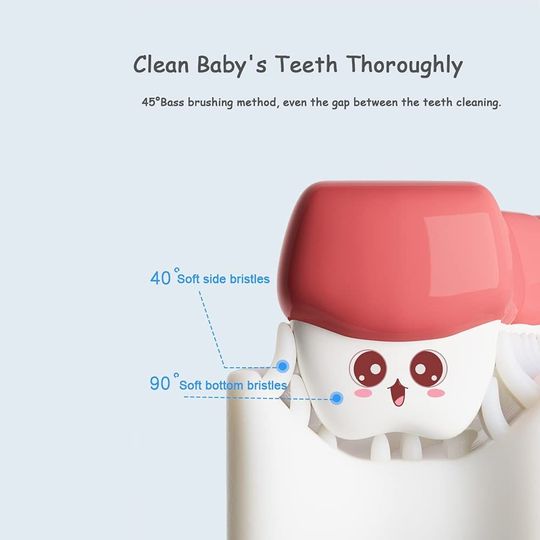 Toothbrush U-Shaped 360 Degree Pacifier-Grade Silicone