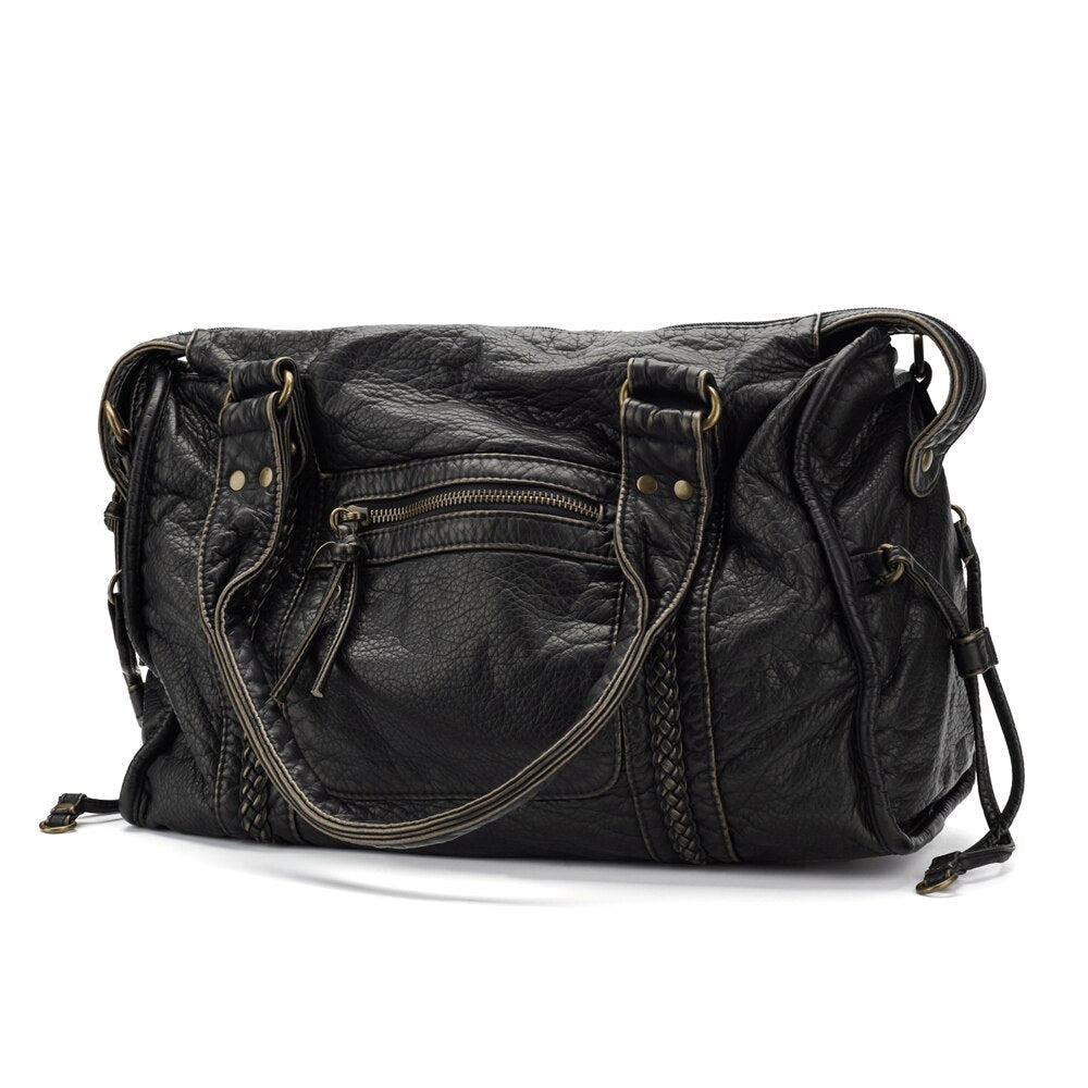 Tote Bag PU Leather Fits A4 Laptop