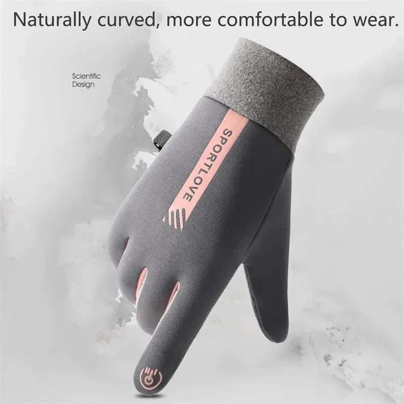 Touchscreen Gloves Waterproof Conductive Fingertips Non-Slip