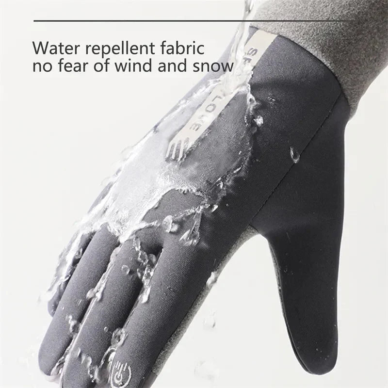 Touchscreen Gloves Waterproof Conductive Fingertips Non-Slip