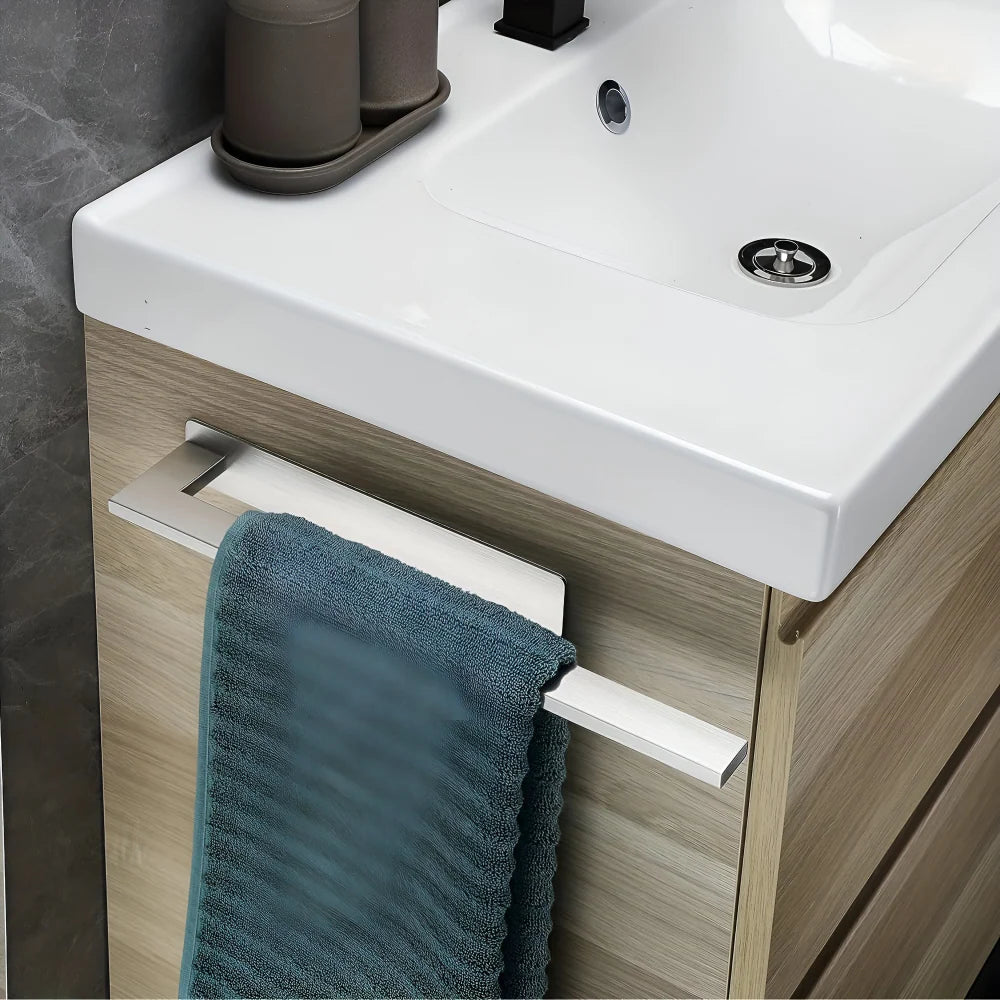 Towel Bar No-Drill Adhesive Brushed Stainless Steel