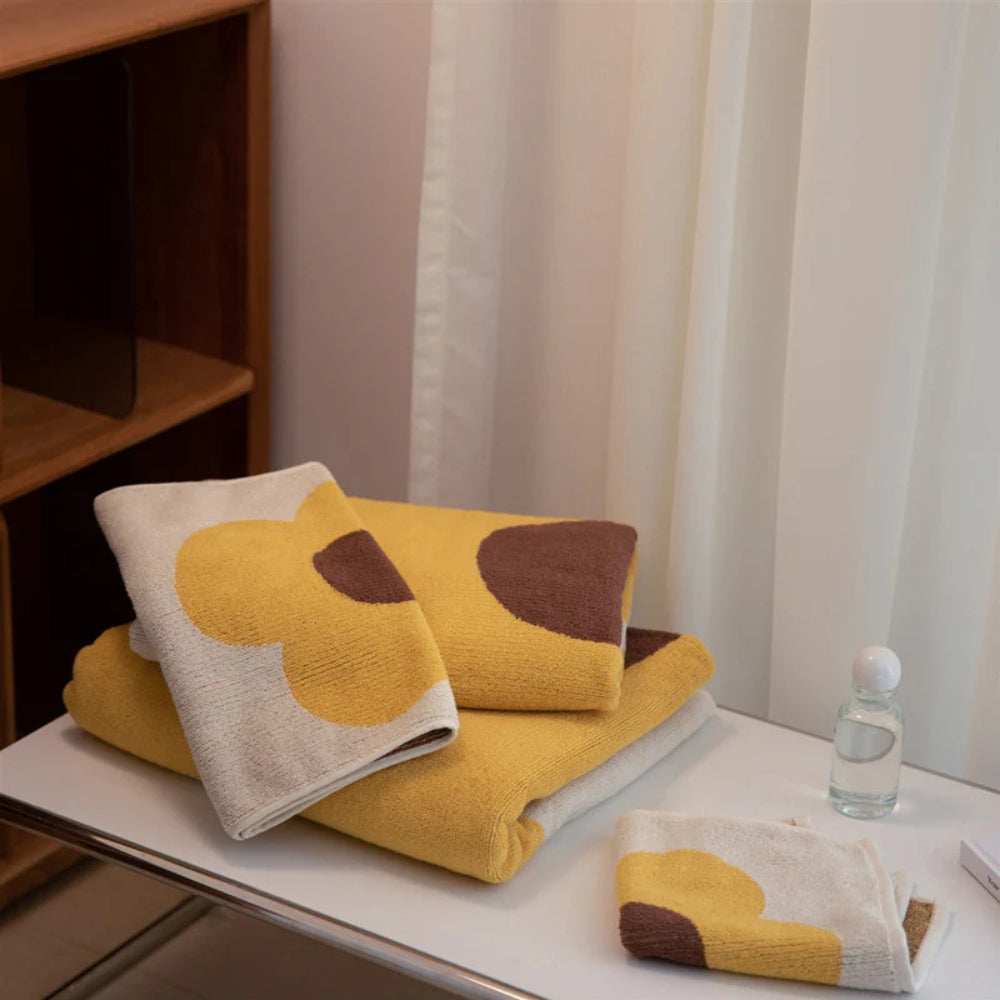 Towel Cotton Quick-Drying Floral Pattern
