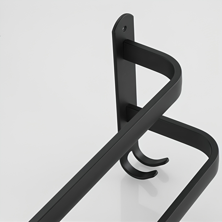 Towel Rack No-Drill Aluminum Hooks
