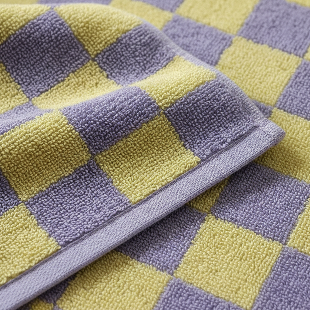 Towel Set Damask Pattern 100% Cotton Quick-Dry