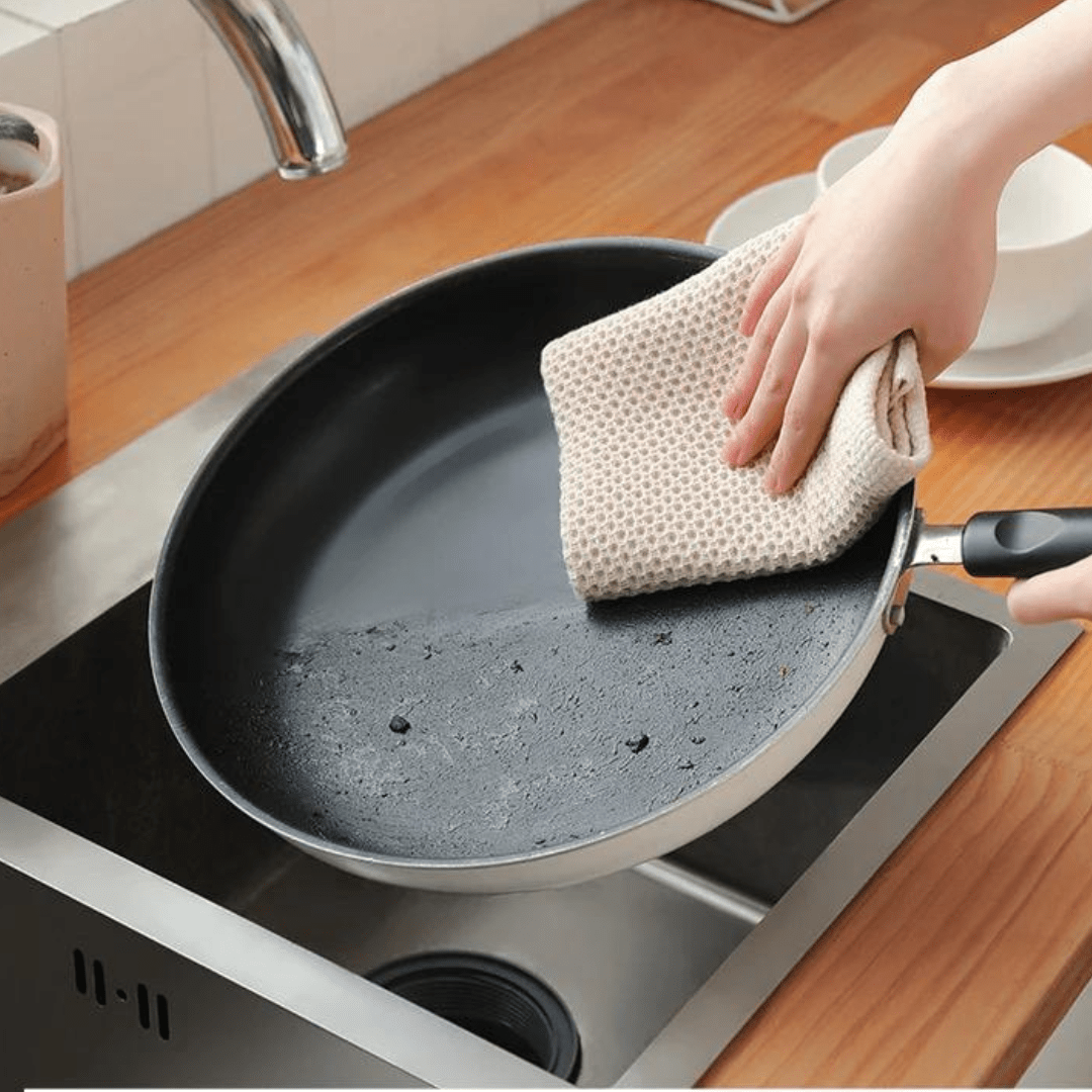 Towel Set Quick-Dry Waffle Texture Cotton Blend