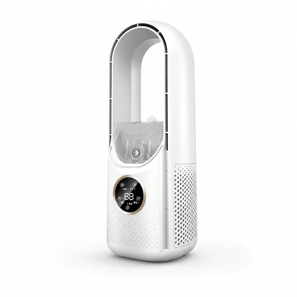 Tower Fan Bladeless Humidifying Quiet Touch Display & Timer
