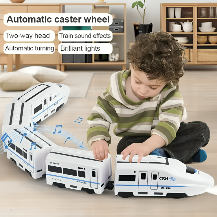 Toy Train Autonomous Driving & LED Lights 3-5 Car Set