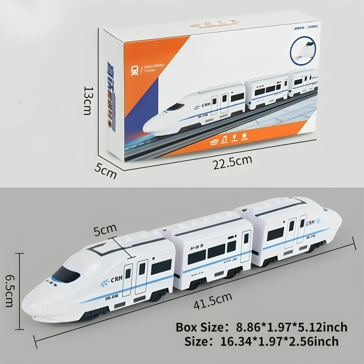 Toy Train Autonomous Driving & LED Lights 3-5 Car Set