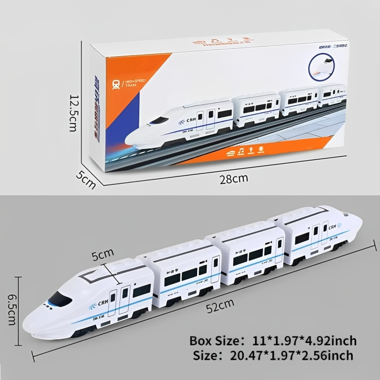 Toy Train Autonomous Driving & LED Lights 3-5 Car Set