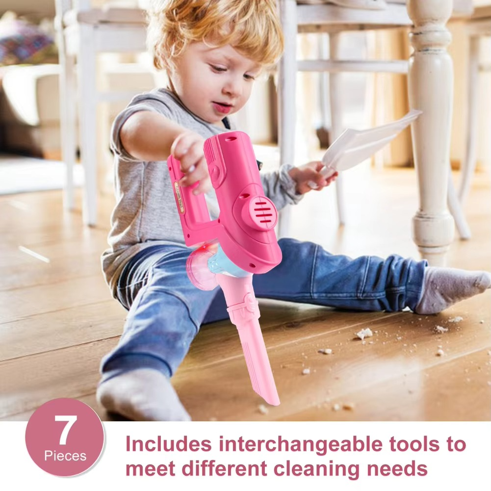 Toy Vacuum Interactive Music & Lights Battery-Powered