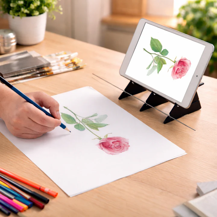 Tracing Board 45 Degree Acrylic Plate & Smartphone Holder